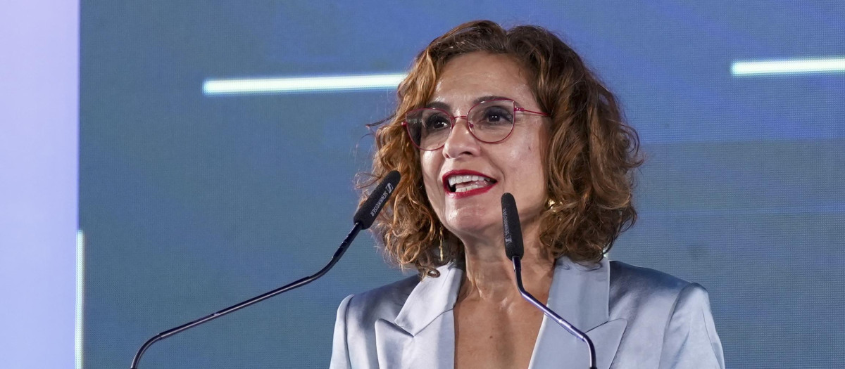 La vicepresidenta primera del Gobierno y ministra de Hacienda, María Jesús Montero, en un acto reciente en Sevilla