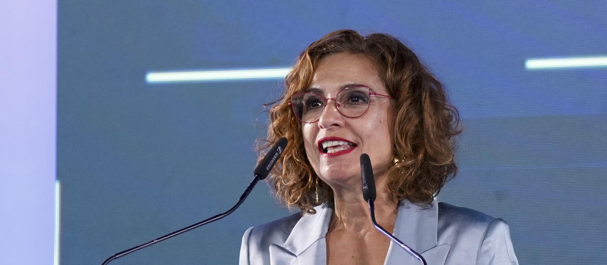 La vicepresidenta primera del Gobierno y ministra de Hacienda, María Jesús Montero, en un acto reciente en Sevilla