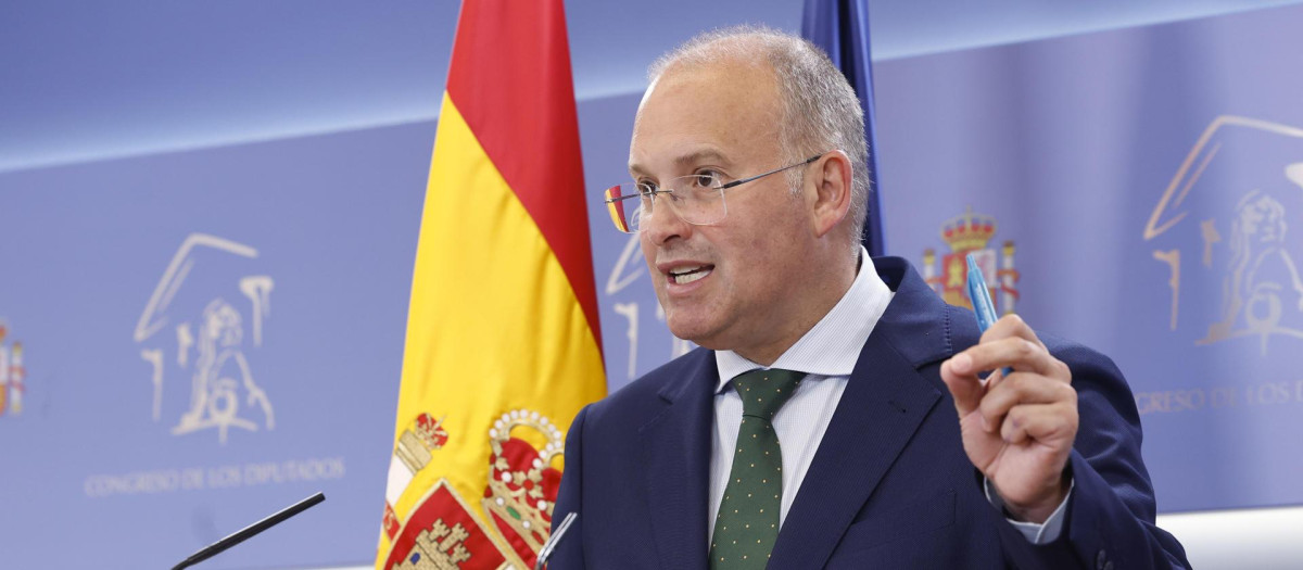 El portavoz del PP en el Congreso, Miguel Tellado