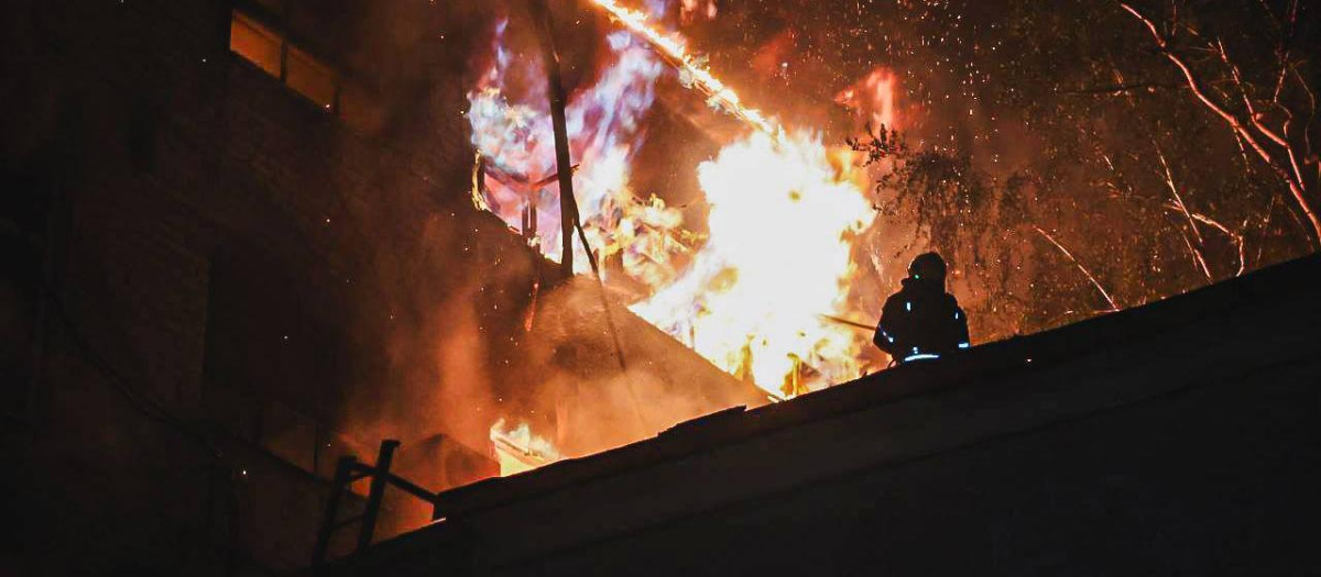 Imagen de un ataque ruso contra Ucrania