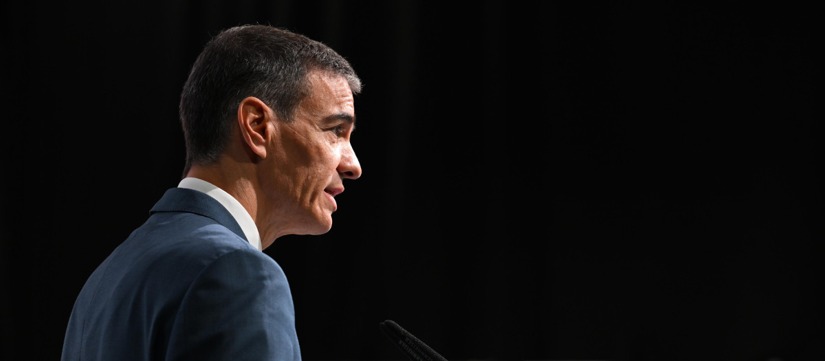 Pedro Sánchez, este martes en la cumbre de la ONU en Sevilla