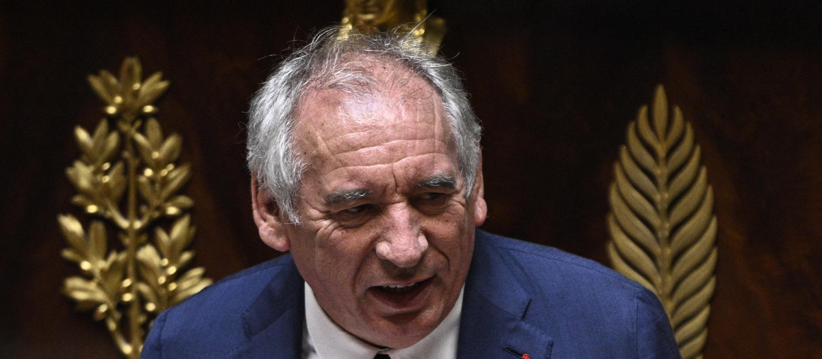 El primer ministro francés, François Bayrou, en la Asamblea Nacional, París