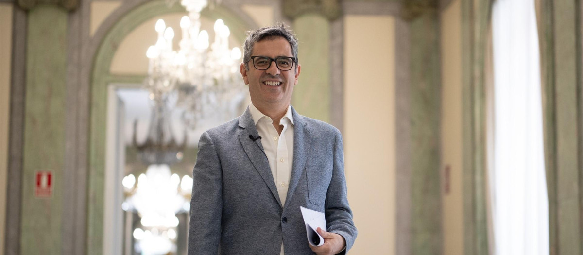 El ministro de la Presidencia, Justicia y Relaciones con las Cortes, Félix Bolaños