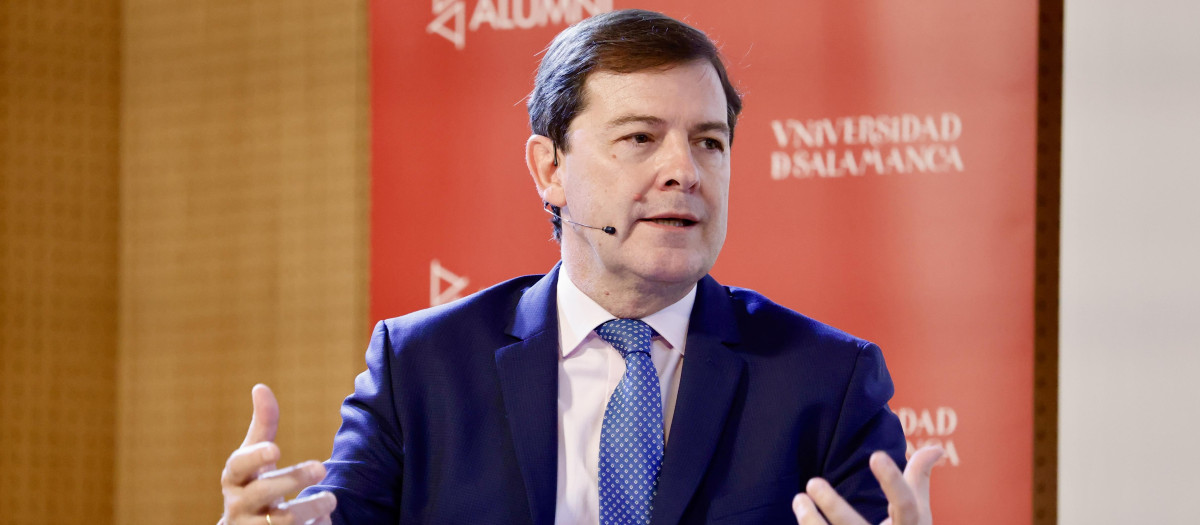 El presidente de la Junta de Castilla y León, Alfonso Fernández Mañueco, la semana pasada