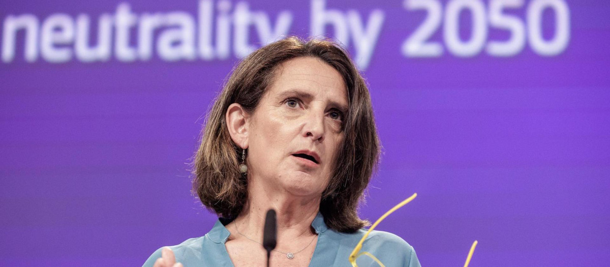La vicepresidenta de la Comisión, Teresa Ribera