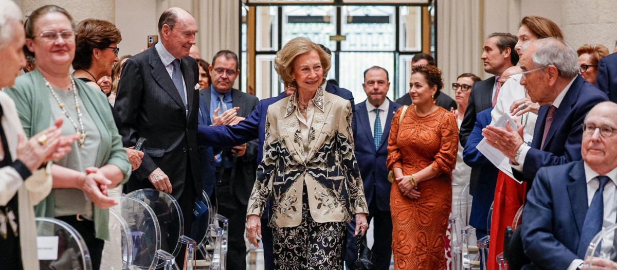 La reina Sofia a su llegada a la IV edición de los Premios Valor Añadido