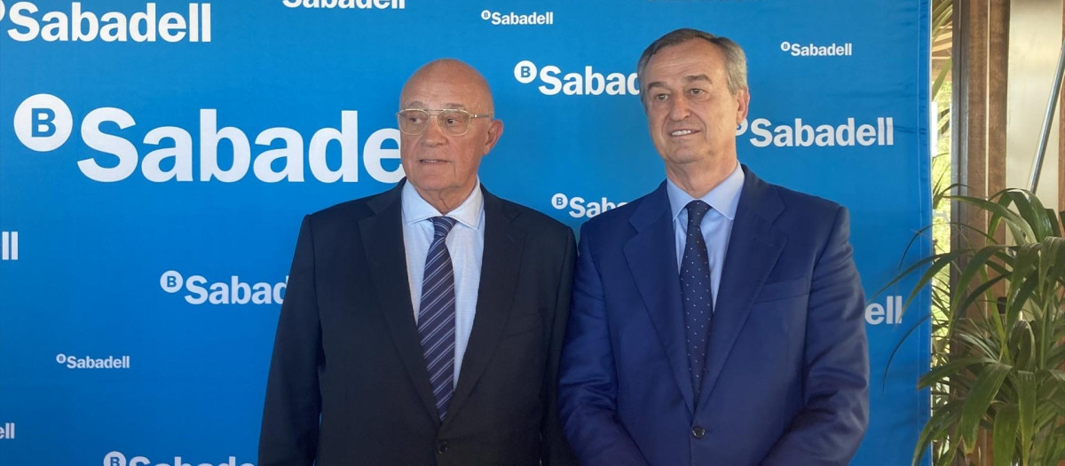El presidente de Banco Sabadell, Josep Oliu, y el consejero delegado, César González-Bueno..

EUROPA PRESS
09/4/2024