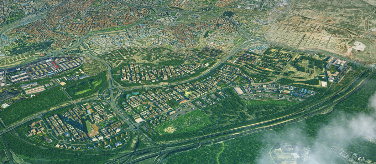 Valdecarros, fotografía aérea.