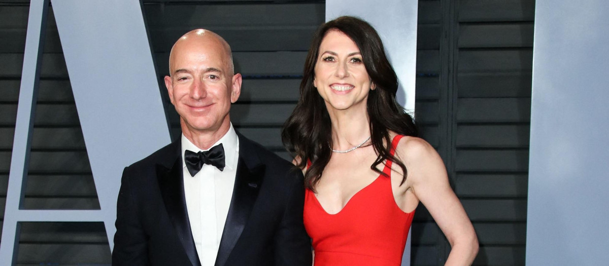 Jeff Bezos y MacKenzie Scott