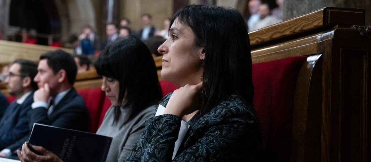 La líder de Aliança Catalana, Sílvia Orriols, en el Parlament