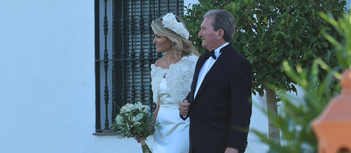 during wedding Luis Astolfi Jr and Cristina Serrano in Marbella 04 July 2025