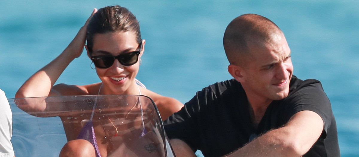 Model Rocio Herrera / Crusset and Maggio Cipriani on holidays in Ibiza on Thursday 18 July 2019.