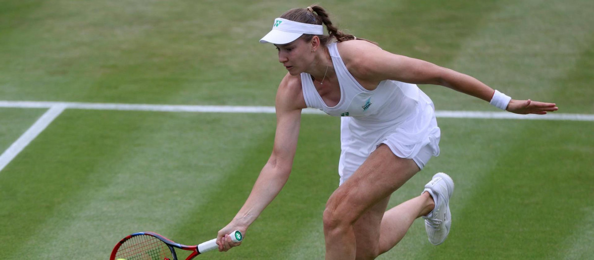 Elena Rybakina, durante Wimbledon 2025