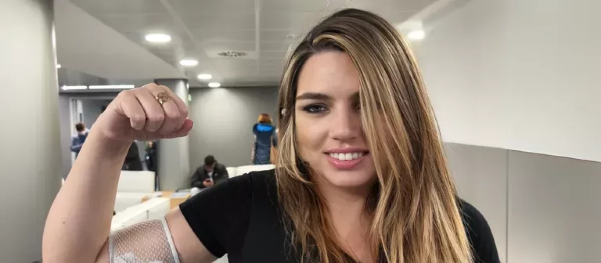 Iara en una imagen en el hospital