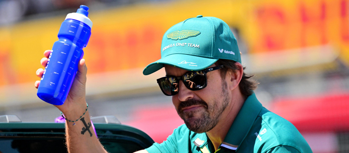 Alonso en el circuito de Silverstone