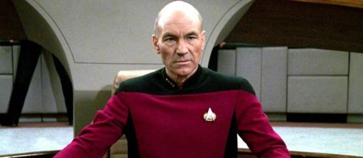 Patrick Stewart en 'Star Trek: The Next Generation'.