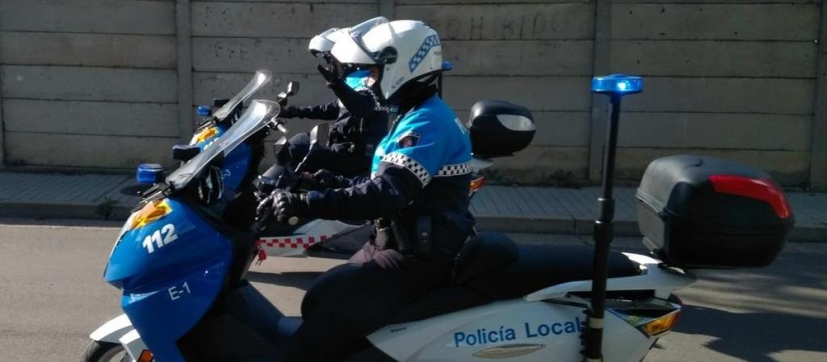 Un agente de la Policía Local de Palencia, en una imagen de archivo