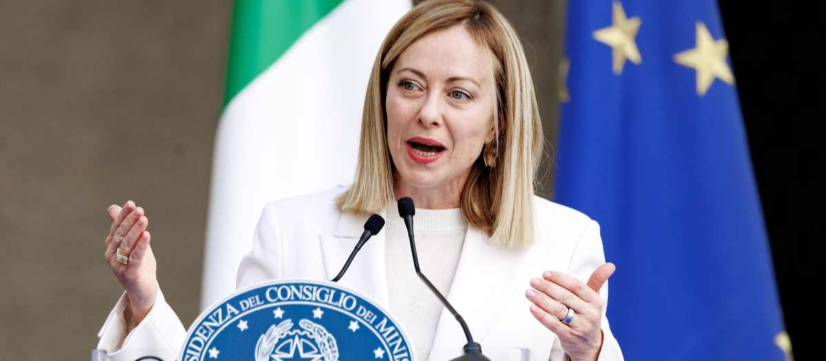La presidente del Consejo de Ministros de Italia, Giorgia Meloni