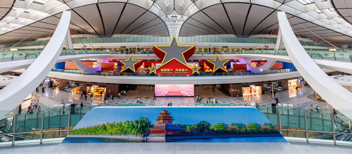 Terminal del Aeropuerto Internacional de Pekín Daxing.