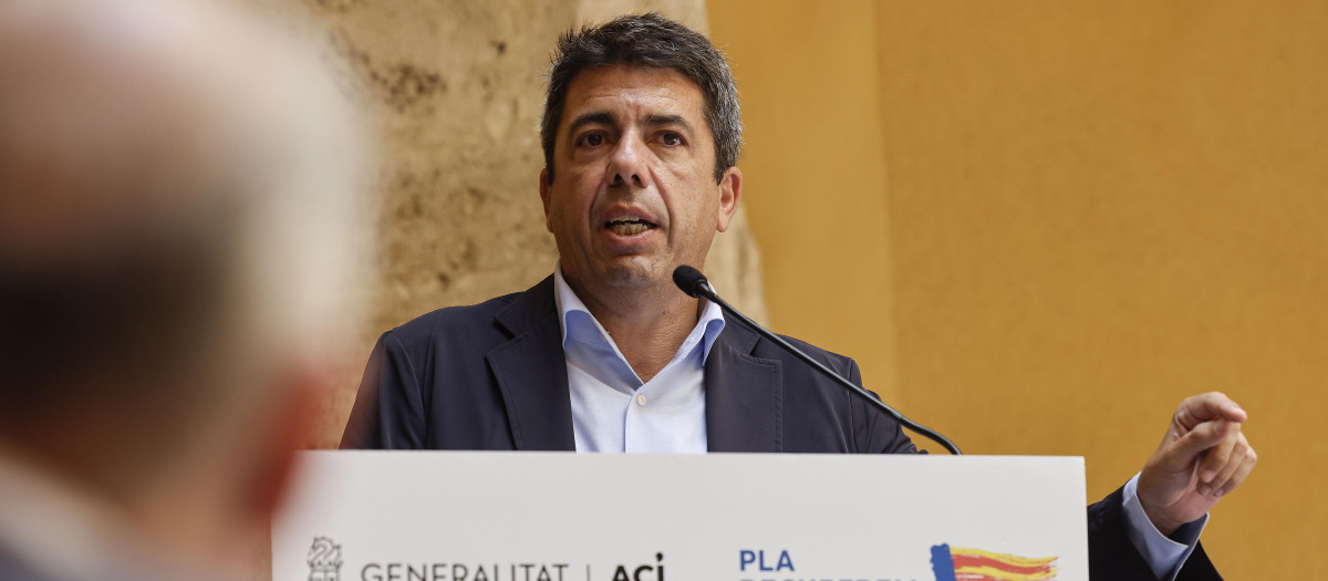 Imagen del presidente de la Generalitat Valenciana, Carlos Mazón