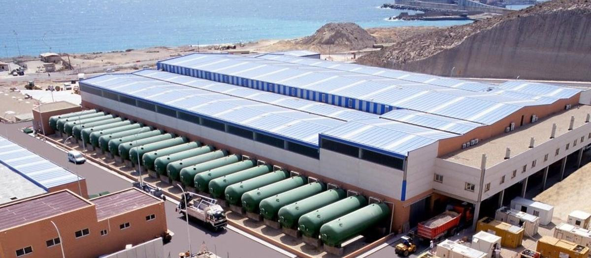 Vista aérea de la desaladora de Carboneras (Almería)