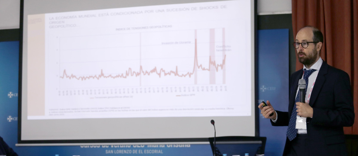 Galo Nuño, Director General Adjunto de Economía del Banco de España, en los Cursos de Verano CEU