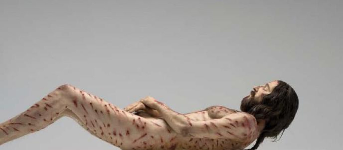 Escultura hiperrealista de Jesús