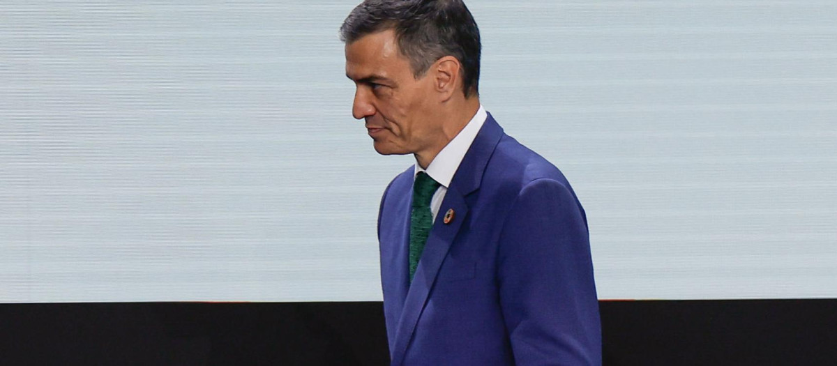 Pedro Sánchez, en un acto la semana pasada