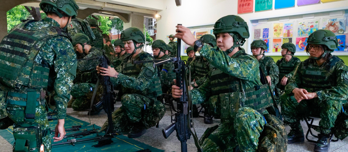 Soldados del Ejército de Taiwán