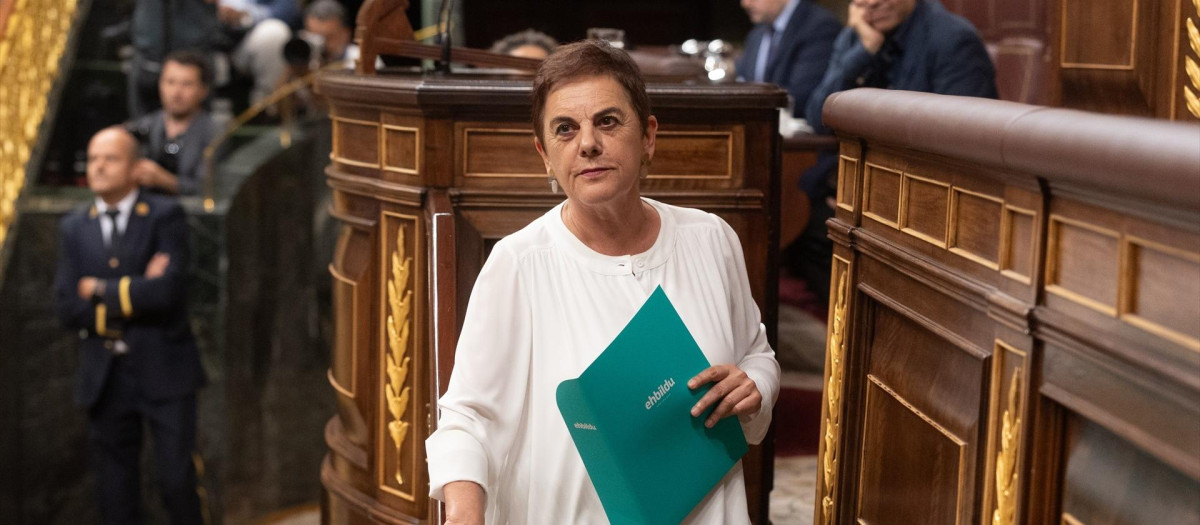 La portavoz de EH Bildu en el Congreso, Mertxe Aizpurua