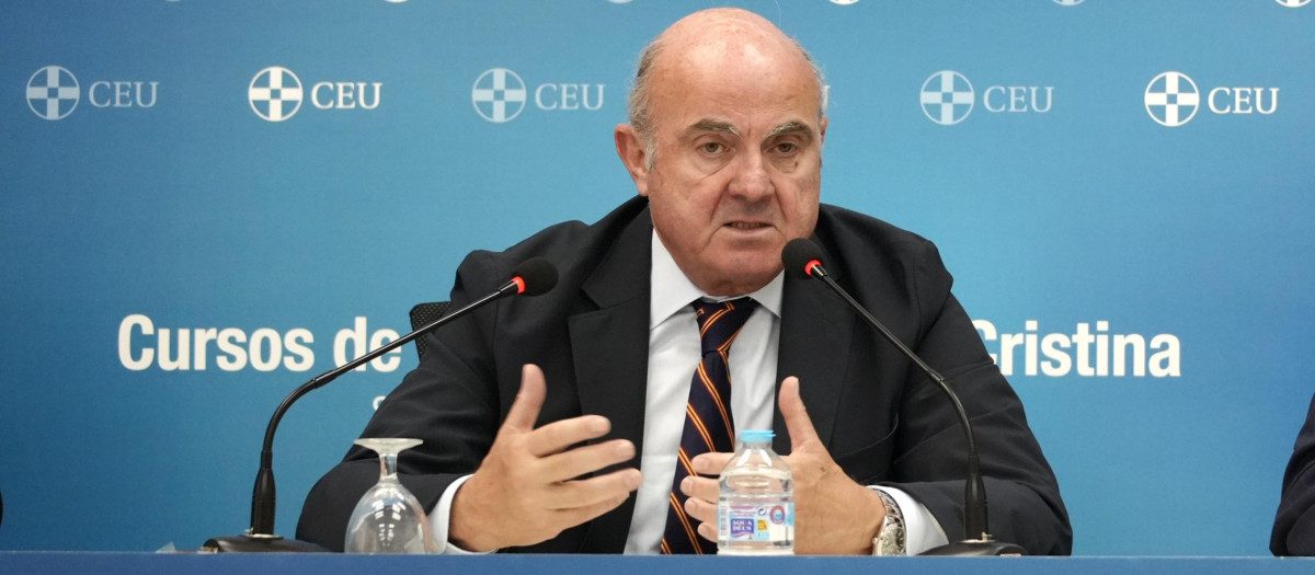Luis de Guindos, vicepresidente del BCE, en los cursos de verano de la Universidad CEU San Pablo