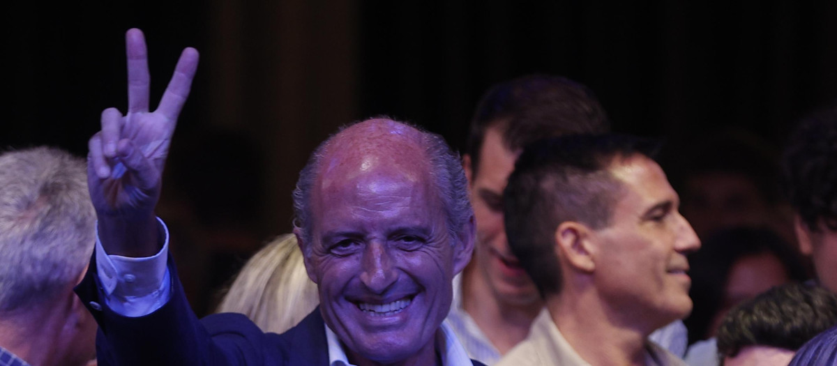 Imagen del expresidente de la Generalitat Valenciana Francisco Camps tomada este miércoles en Valencia