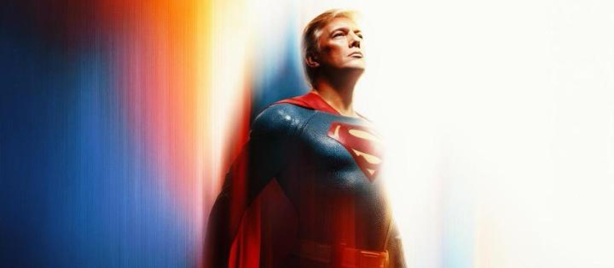 La Casa Blanca publica imagen de Trump como 'Superman' y lo describe como un «símbolo de esperanza»