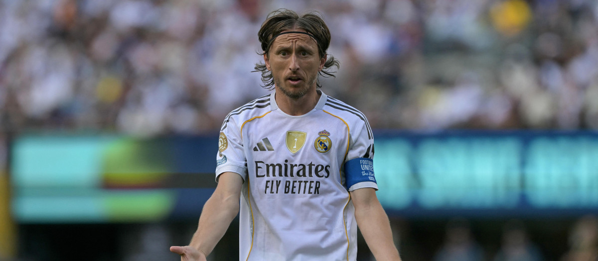 Luka Modric, en su último partido con el Real Madrid