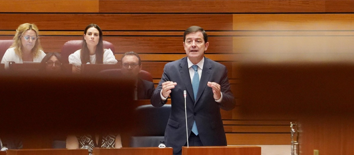Intervención del presidente de la Junta Alfonso Fernández Mañueco en el Pleno de las Cortes