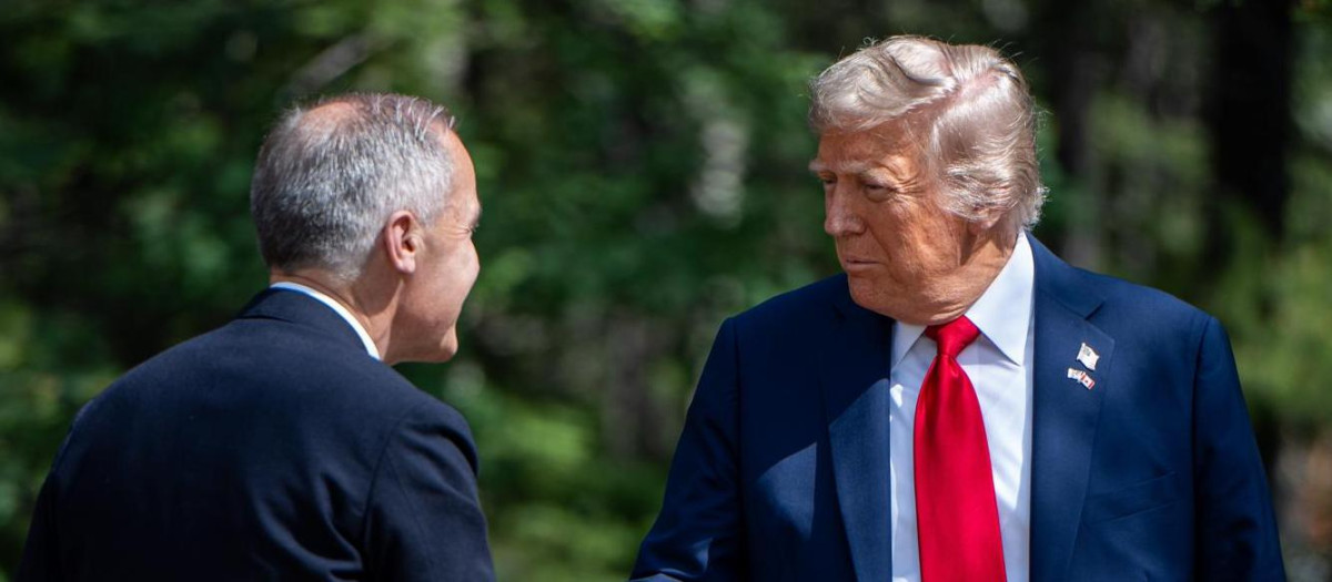 Los mandatarios de Canadá y Estados Unidos, Mark Carney y Donald Trump