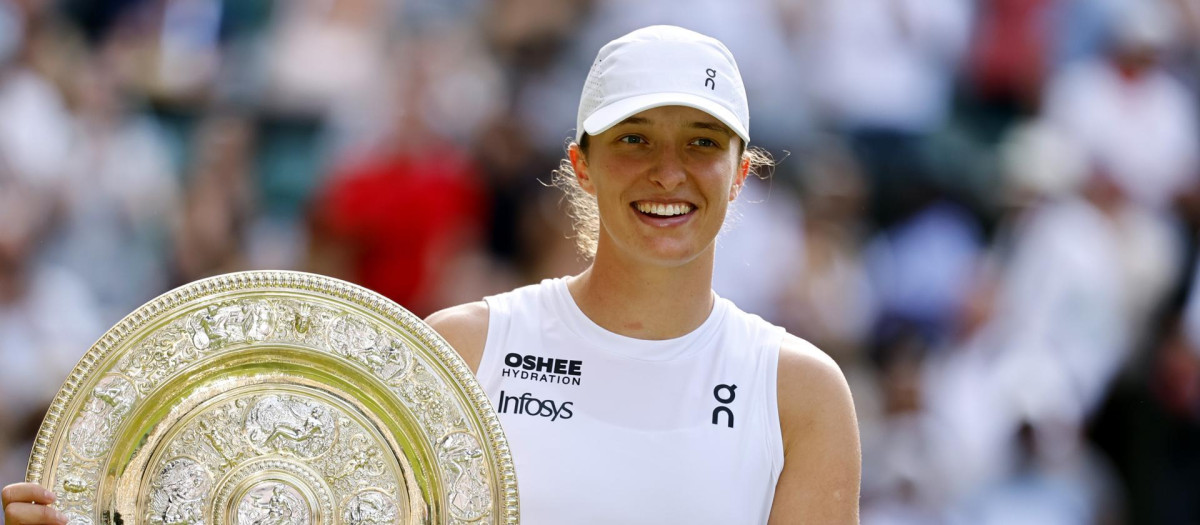Swiatek tras ganar su primer Wimbledon