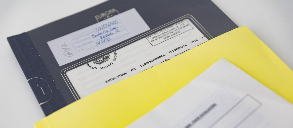 Documentación para la firma de una hipoteca.