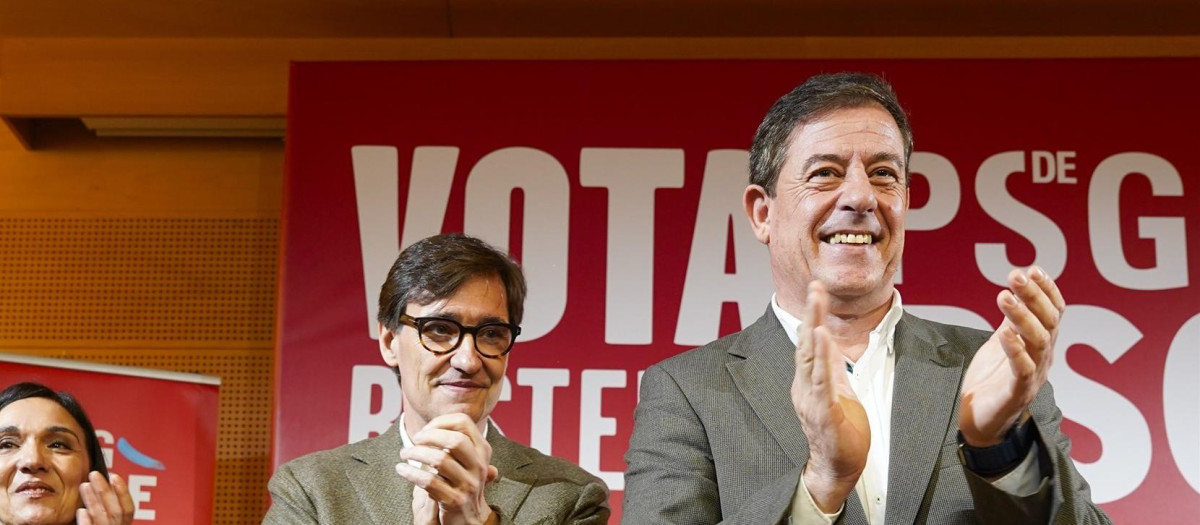 Salvador Illa y José Ramón Gómez Besteiro