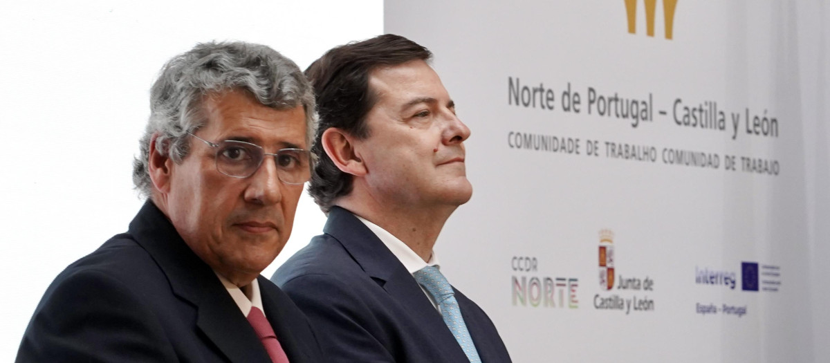 El presidente de la Junta, Alfonso Fernández Mañueco, preside la V Sesión Plenaria de la Comunidad de Trabajo Castilla y León-Norte de Portugal junto al presidente de la CCRD Norte Antonio Cunha