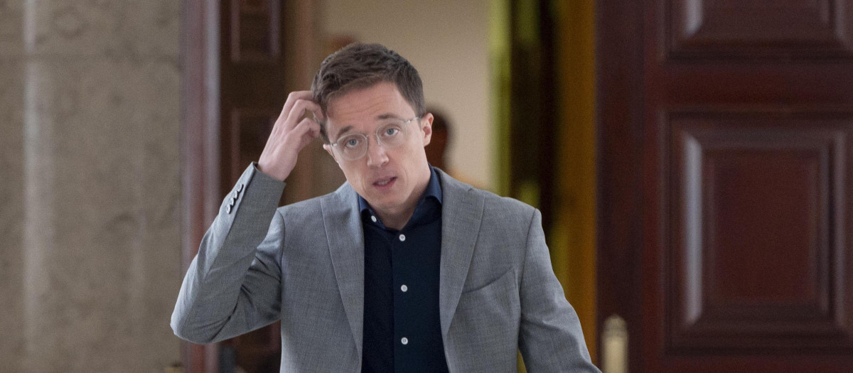(Foto de ARCHIVO)
El diputado de Sumar, Iñigo Errejón, a su llegada a una reunión de la Junta de Portavoces, en el Congreso de los Diputados, a 1 de octubre de 2024, en Madrid (España).

Alberto Ortega / Europa Press
01/10/2024