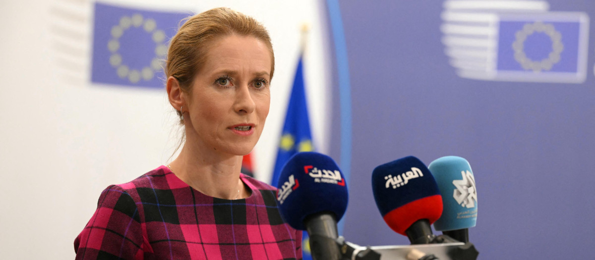 La alta representante de la Unión Europea (UE) para Asuntos Exteriores, Kaja Kallas, en Bruselas