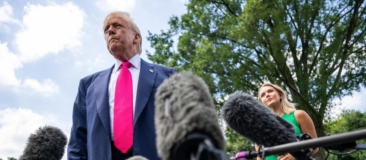 El presidente de Estados Unidos, Donald Trump, en la Casa Blanca