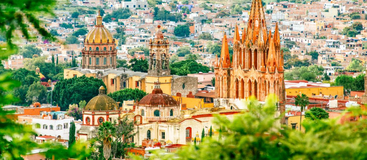 Vista de San Miguel de Allende, México.