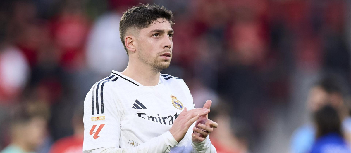 Fede Valverde en un encuentro en el Sadar