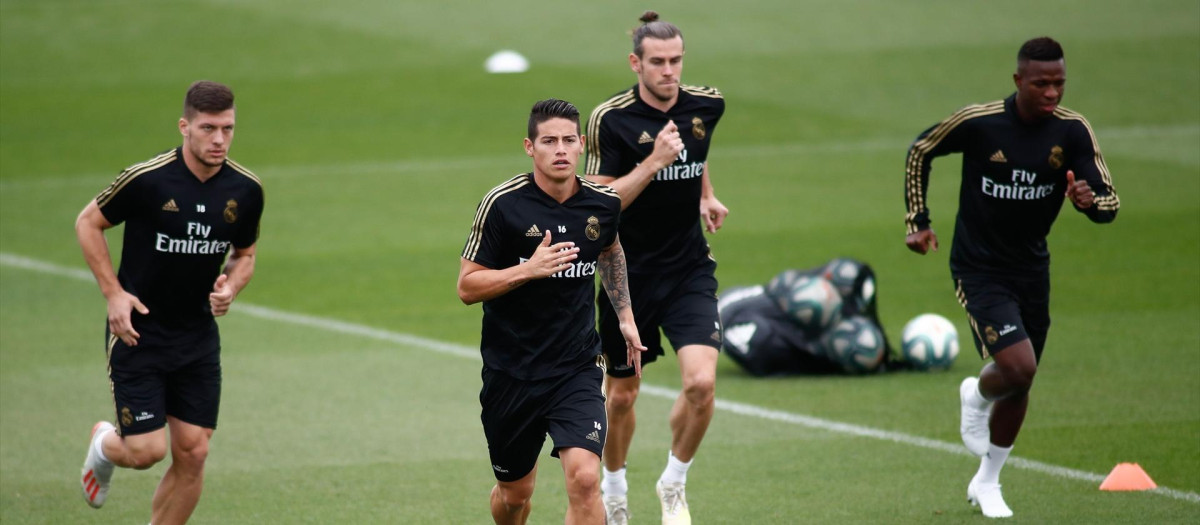Entrenamiento del Real Madrid en 2019