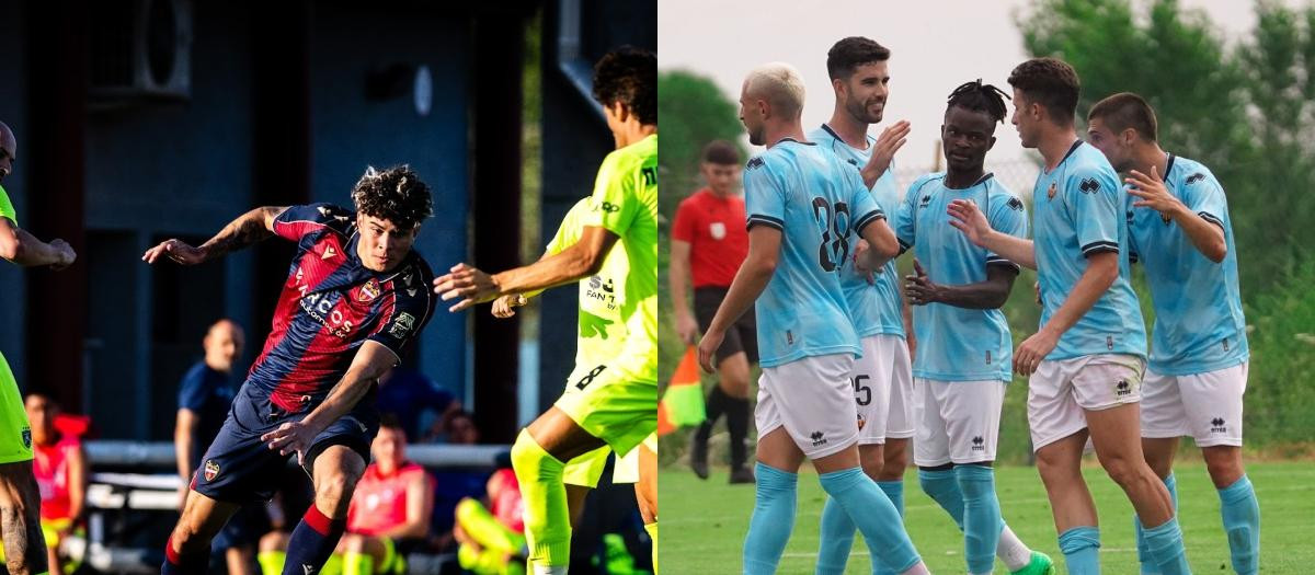 Imagen del equipo de fútbol de Levante y el Castellón