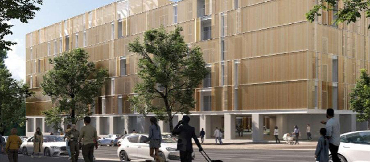 Imagen del proyecto ganador 'Jardines para un acróbata'.