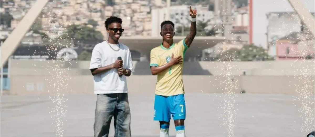 Presentada la estatua en Brasil de Vinicius Jr.