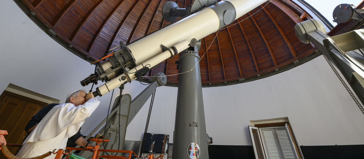 El Papa León XIV visitó el Observatorio astronómico Vaticano de Castel Gandolfo
